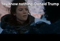 trump game of thrones got jon snow know nothing GIF