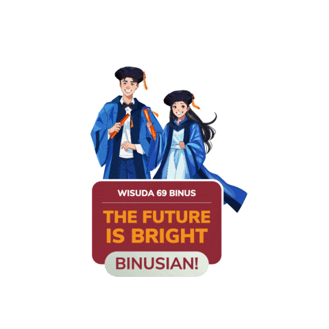 Wisuda Binusian Sticker by gabung_binus