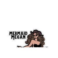 Cowgirl Mer Sticker by Nimue Lakeheart
