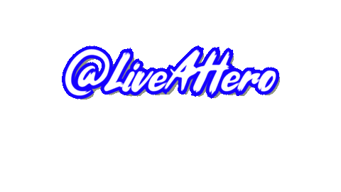 LiveAHero giphyupload hero liveahero Sticker