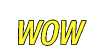 Sticker Wow Sticker by Gwyneth Draws