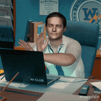 morphin work friday office laptop GIF