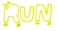 Run Running Sticker