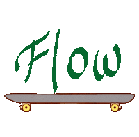 Skateboard Flow Sticker