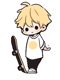 Skater Boy Love Sticker