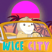 Driving Road Trip GIF by Pudgy Penguins
