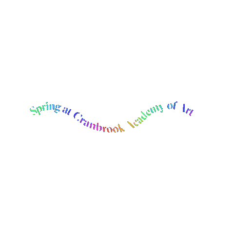 Rainbow Spring Sticker by Cranbrook Academy of Art