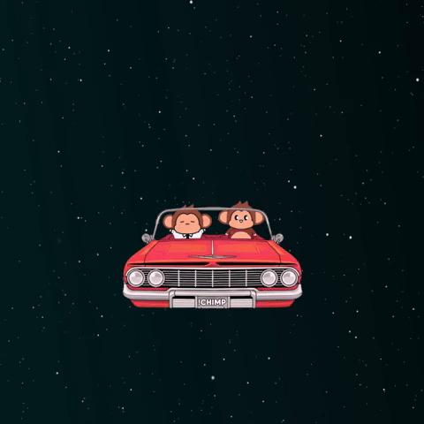 everyonebpup giphyupload chimpers love-blaster cosmo-car GIF