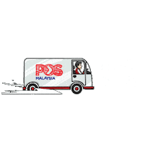 On The Way Thank You Sticker by Pos Malaysia