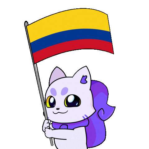 Coffee Flag Sticker by Lucky Kat Studios