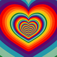 Rainbow Heart GIF by Digg