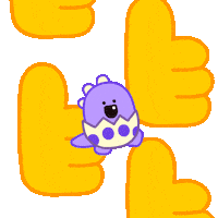 Well Done Thumbs Up Sticker by DINOSALLY
