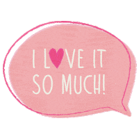 I Love It Speech Bubble Sticker by Art Gallery Fabrics