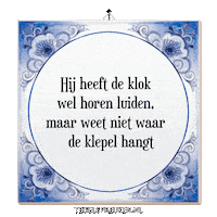 Humor Reflectie Sticker by Tegelspreuken.nl