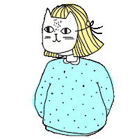 Cat Girl Sticker by Kochstrasse™ .agency