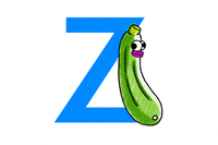 Alphabet Zucchini GIF by Salad for President