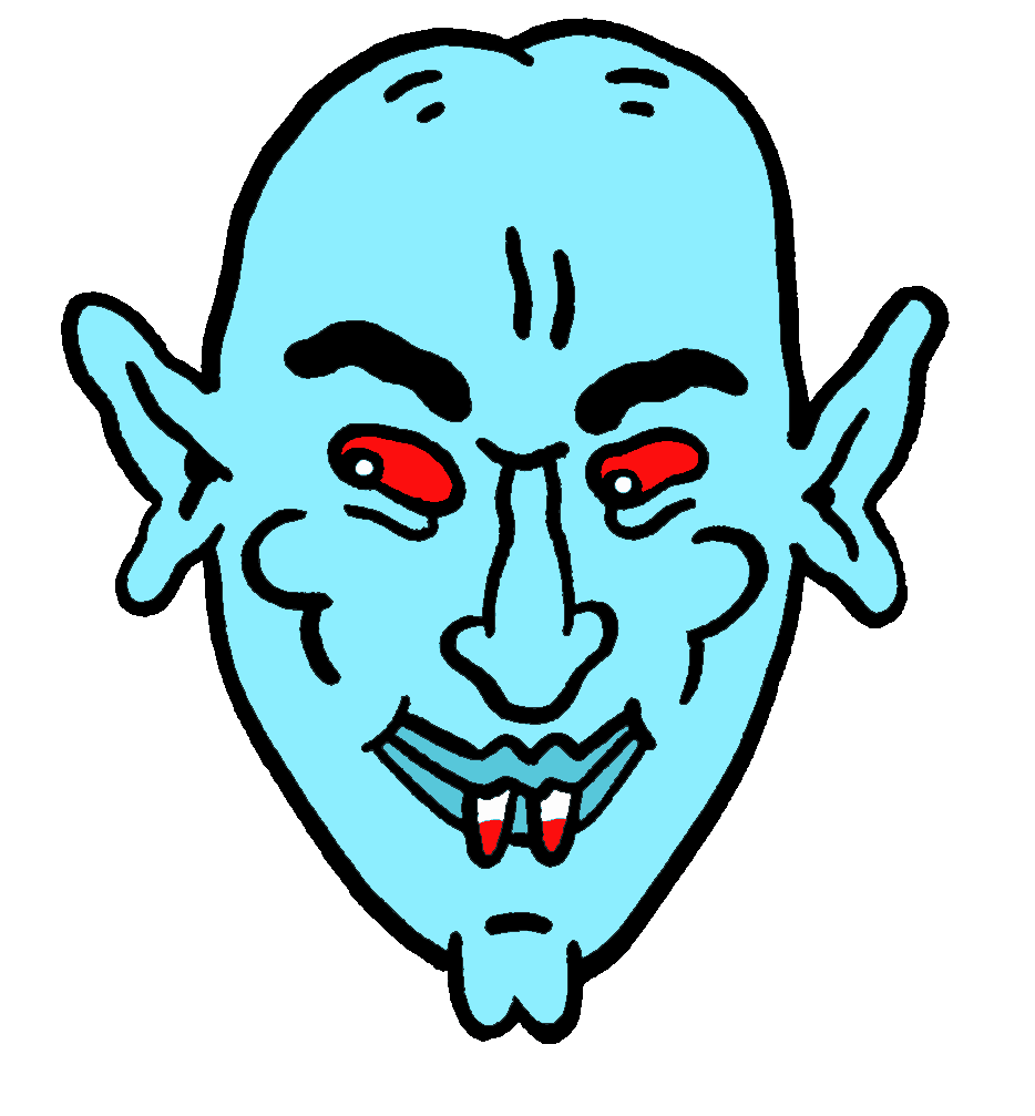 Halloween Vampire Sticker by Russell Taysom