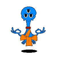 MartinFelice yoga meditation spiritual om Sticker