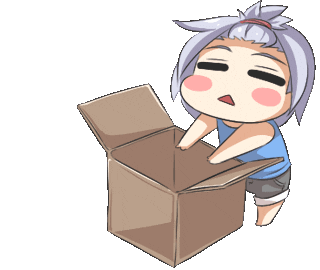 Cat Box Sticker by Jin