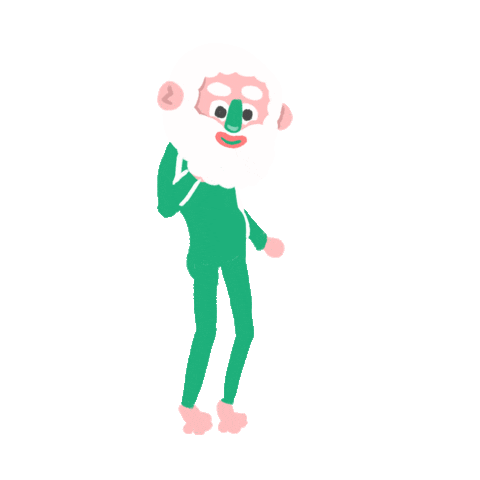 Santa Claus Dancing Sticker