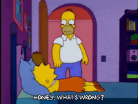 homer simpson crying GIF