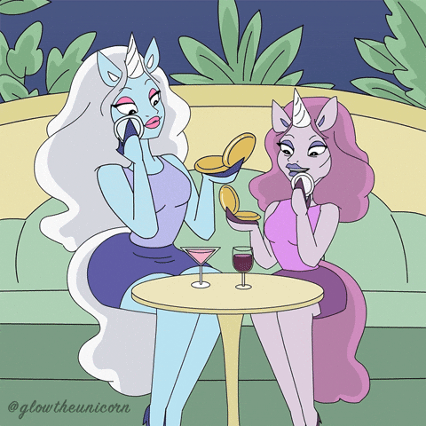 Makeup Touch Up GIF by Glow The Unicorn