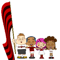 Flamiguinhos_ flamengo fla mengo crf Sticker