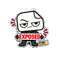 Expose Caught Red Handed Sticker by ZTIKIX
