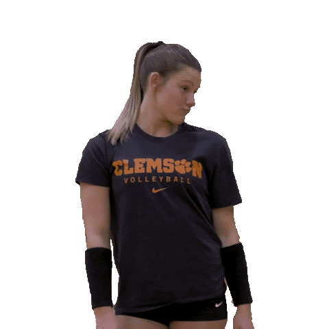 Surprise Volleyball Sticker by Clemson Tigers