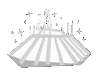 Space Mountain Disneyland Sticker