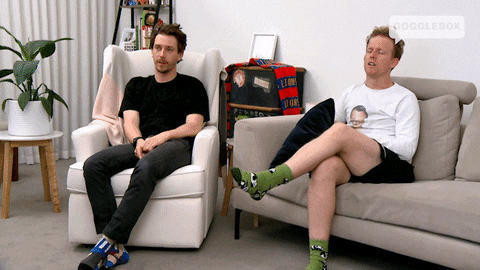 Watching Tv Adam And Symon GIF by Gogglebox Australia