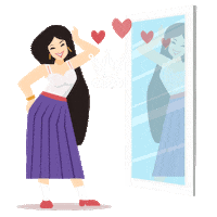 Girl Heart Sticker by Vanity Mirror MY Store