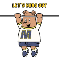 Happy Hang Out Sticker by Meme World of Max Bear