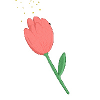 Pink Flower Sticker by cynomys