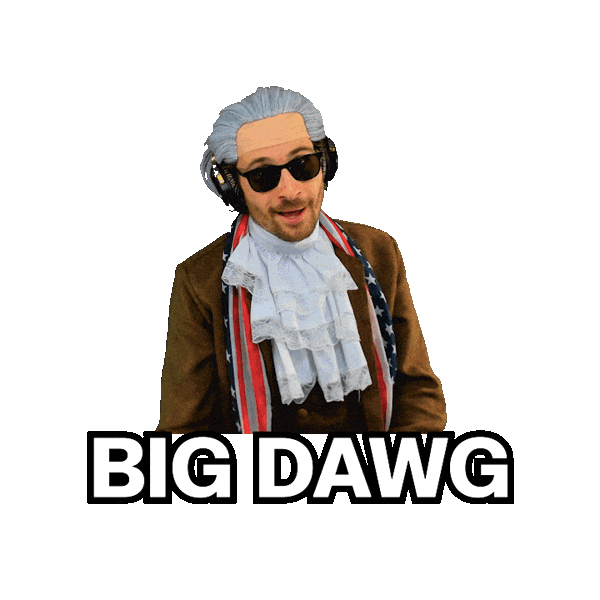 Big Dog Handshake Sticker