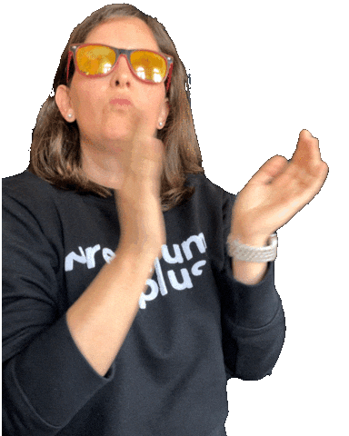 Well Done Clapping Sticker by Premium Plus