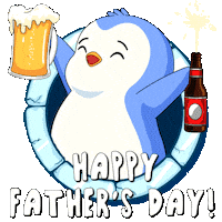 My Dad Celebration Sticker by Pudgy Penguins