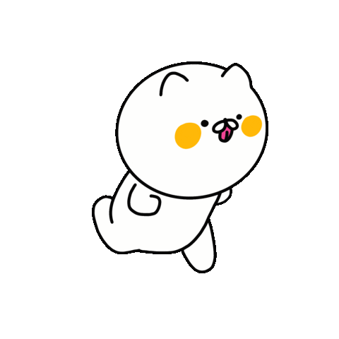 강아지 Running Sticker