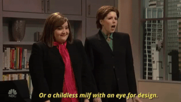aidy bryant or a childless milf with an eye for design GIF by Saturday Night Live