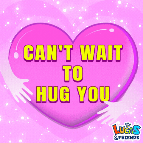 Miss You Hug GIF by Lucas and Friends by RV AppStudios