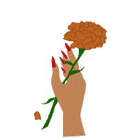 Dia De Los Muertos Flower Sticker by Raggedytiff
