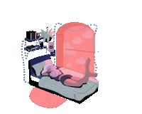 Illustration Chill Sticker