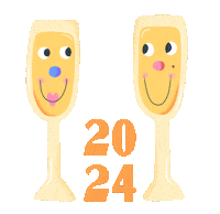 New Year Celebration Sticker by jon hanlan