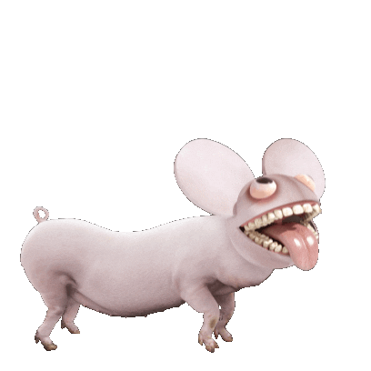 Dog 3D Sticker by deadmau5