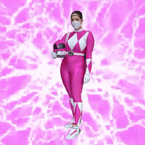 Cosplay Pink Power Ranger GIF by baby tress