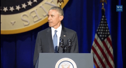 Barack Obama Sigh GIF by Obama