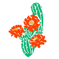 Cactus Sticker by Bonita Bodega