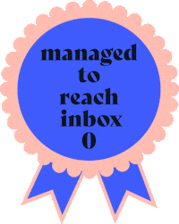 zuzagadomska inboxzero survivedanothermonday zuzagadomska managedtoreachinboxzero Sticker