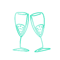 Cheers Champagne Sticker by BCE ÖCSI