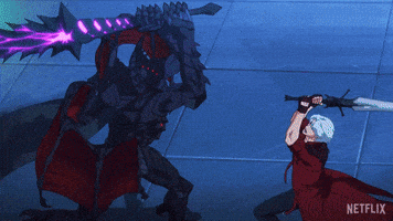 Battling Devil May Cry GIF by NETFLIX